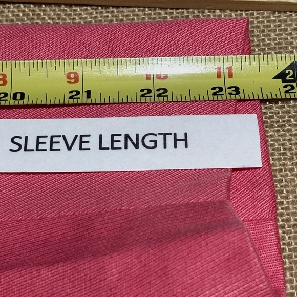 Ann Taylor Womens Crop Open Front Blazer Sz M Coral Pink Office Business Career - Picture 6 of 9